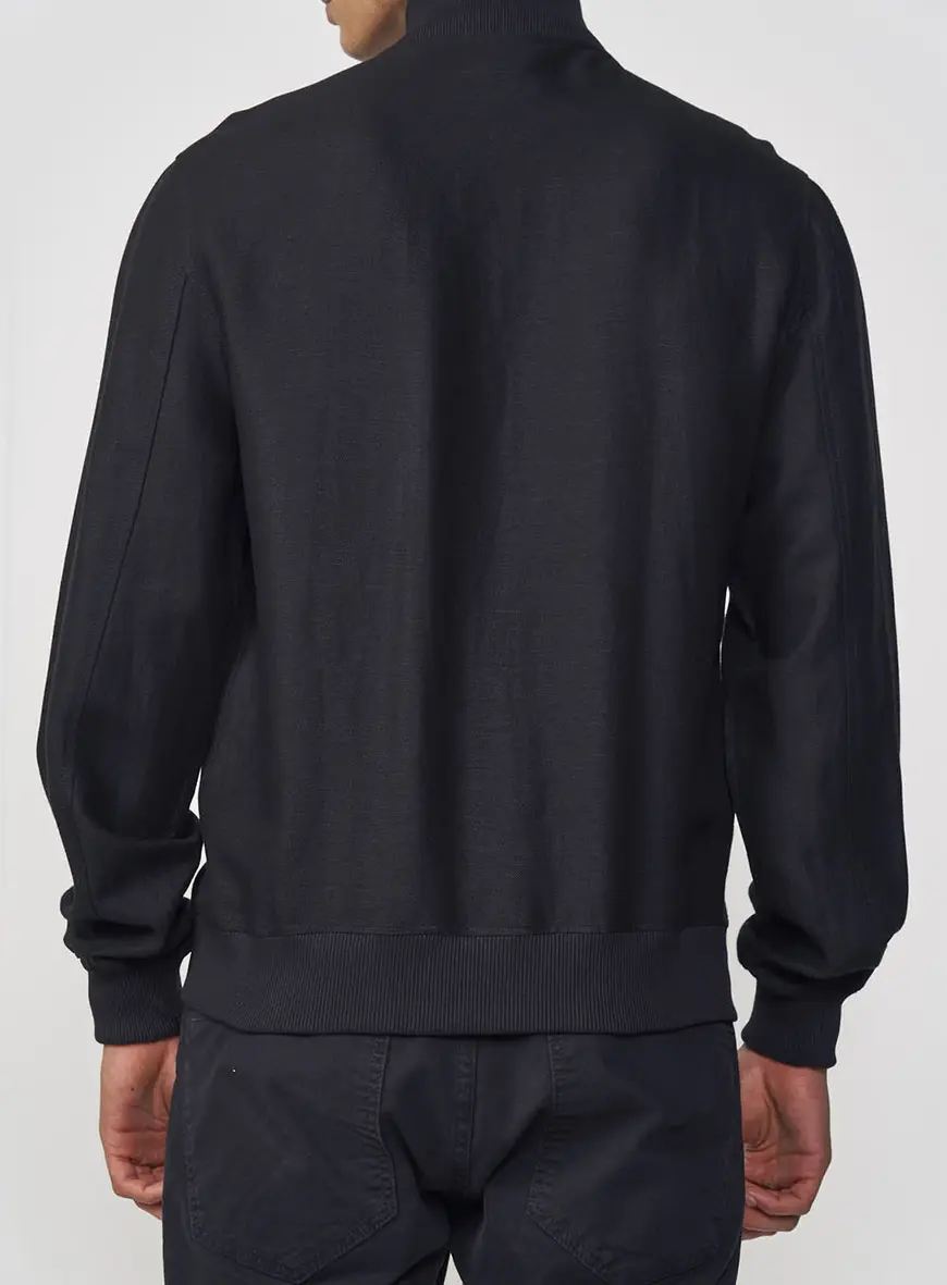 Jaqueta de Linho com Zíper Colcci