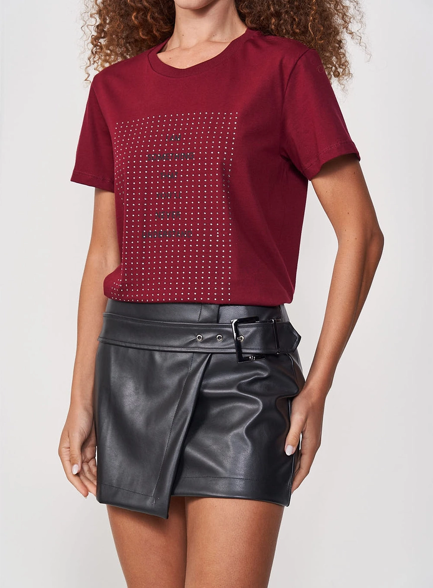 Camiseta Estampada Com Aplicação