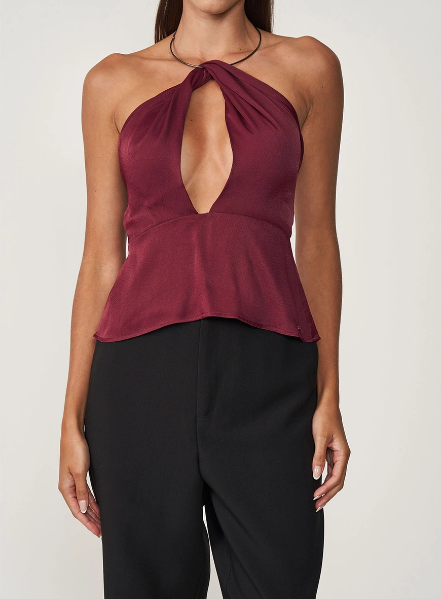 Blusa Feminina Cinturada Com Leve Evasê Na Barra