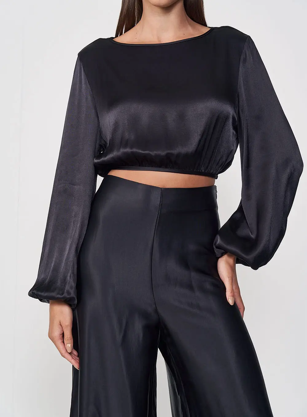 Blusa Seda Noturna Preto