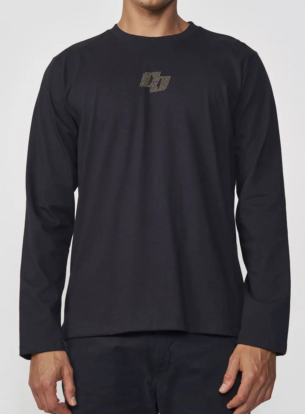 Blusão Masculino Slim Basic Com Logo Preto
