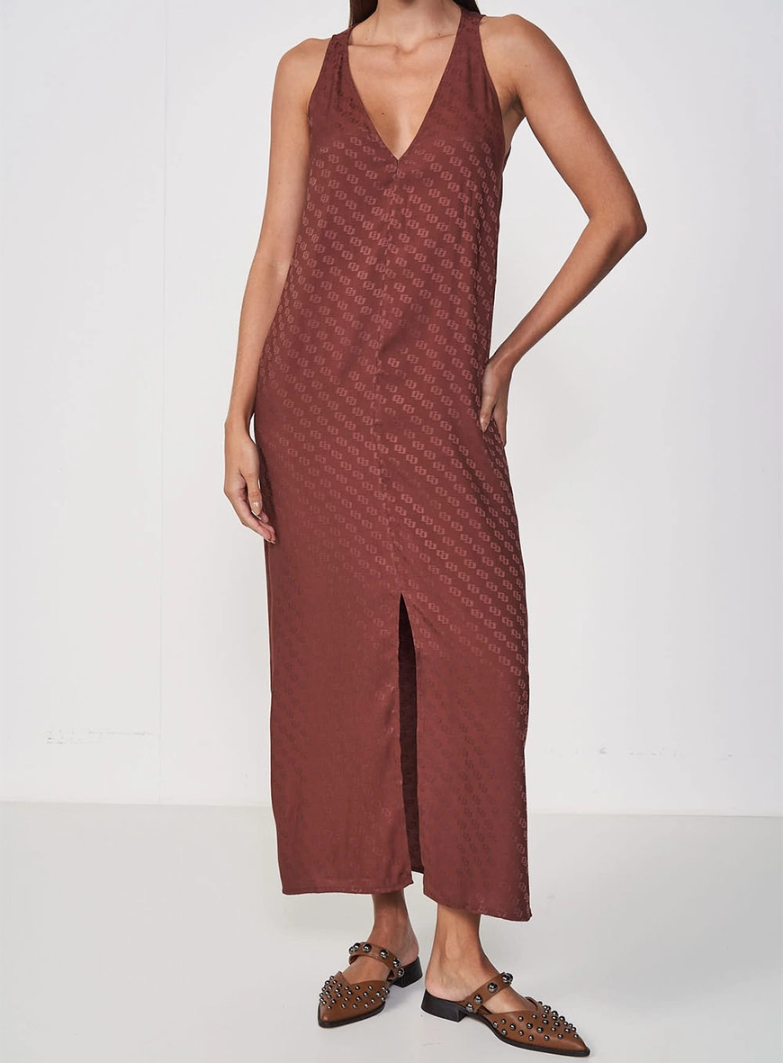 Vestido Slip Jacquard Enigm