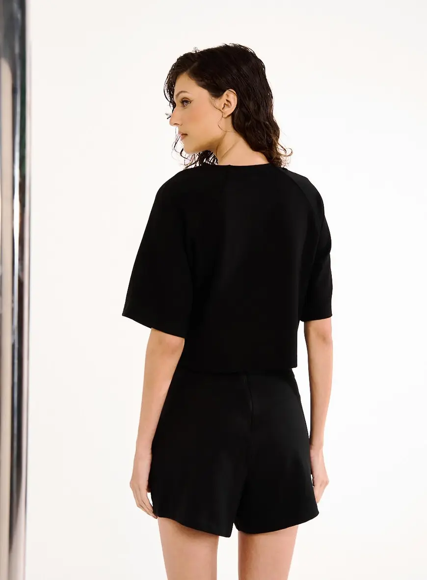 Blusa Feminina Estampa Frontal Preto 3