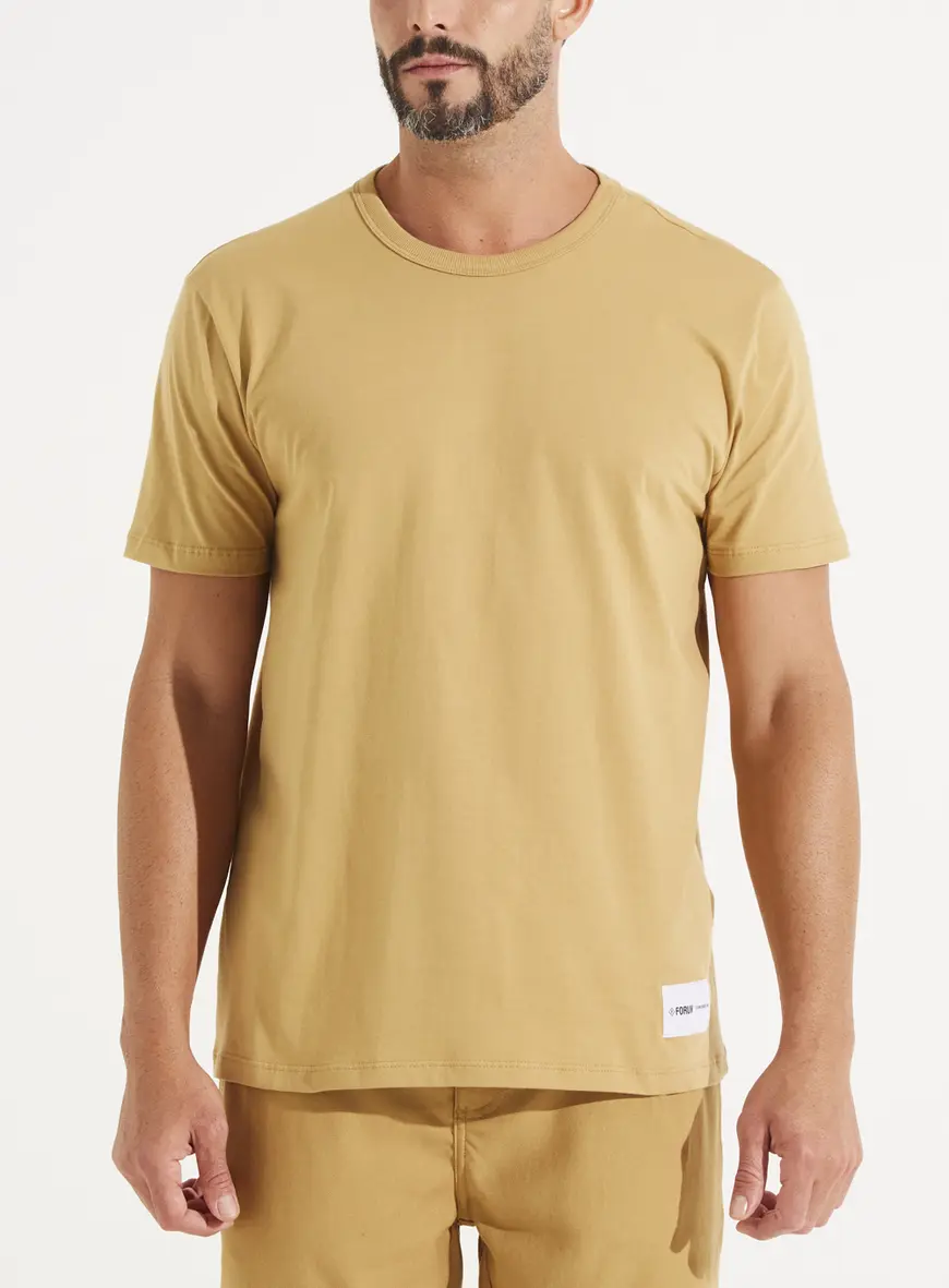 Camiseta Masculina New Slim Etiqueta Lateral Camiseta Masculina