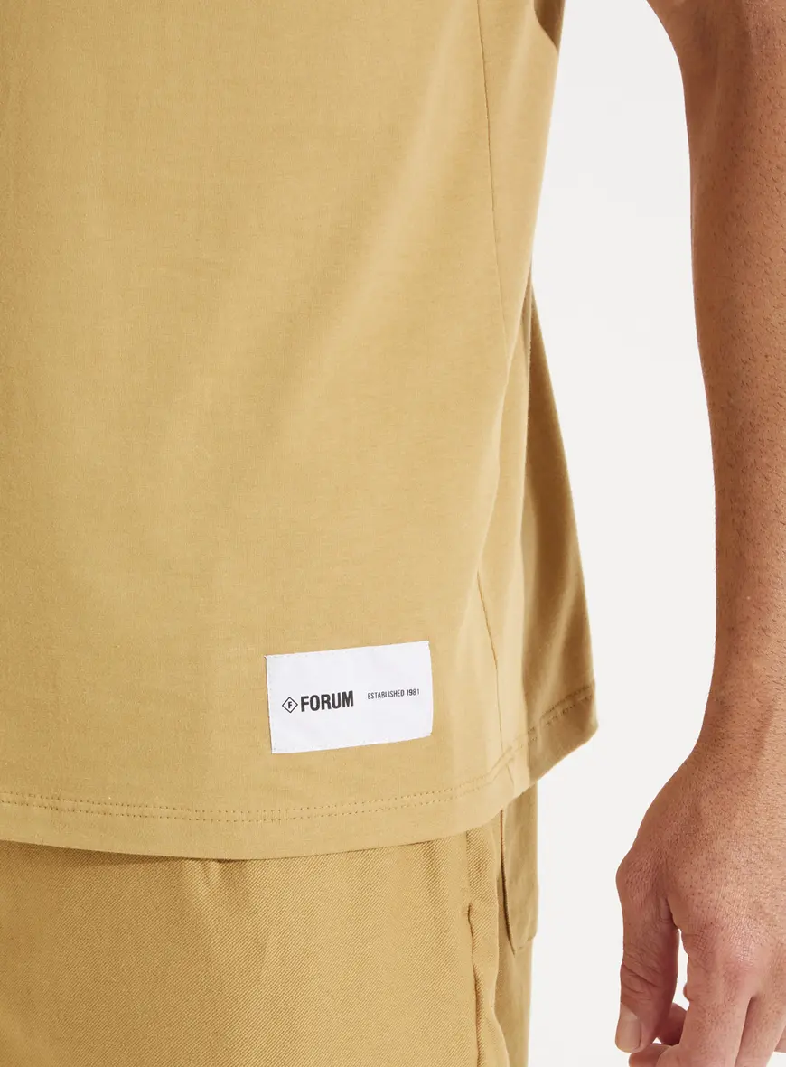 Camiseta Masculina New Slim Etiqueta Lateral Camiseta Masculina