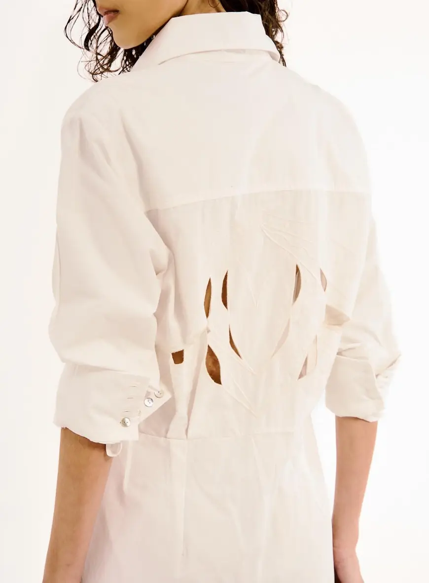 Vestido Chemise Com Detalhe Nas Costas Off Shell 2