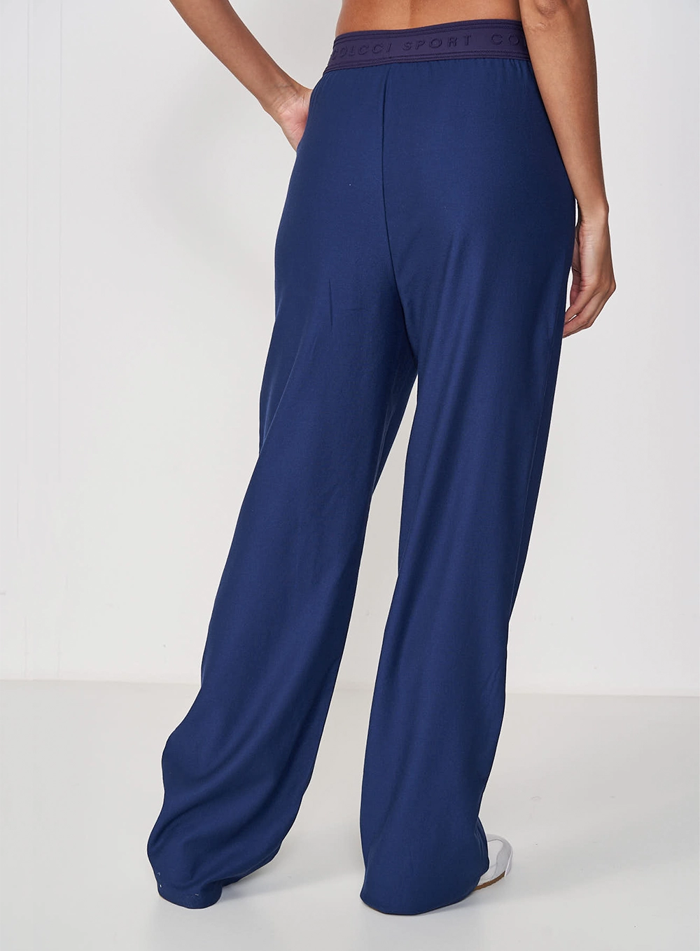 Calça Feminina Pantalona Fashion Comfort Azul Darkness