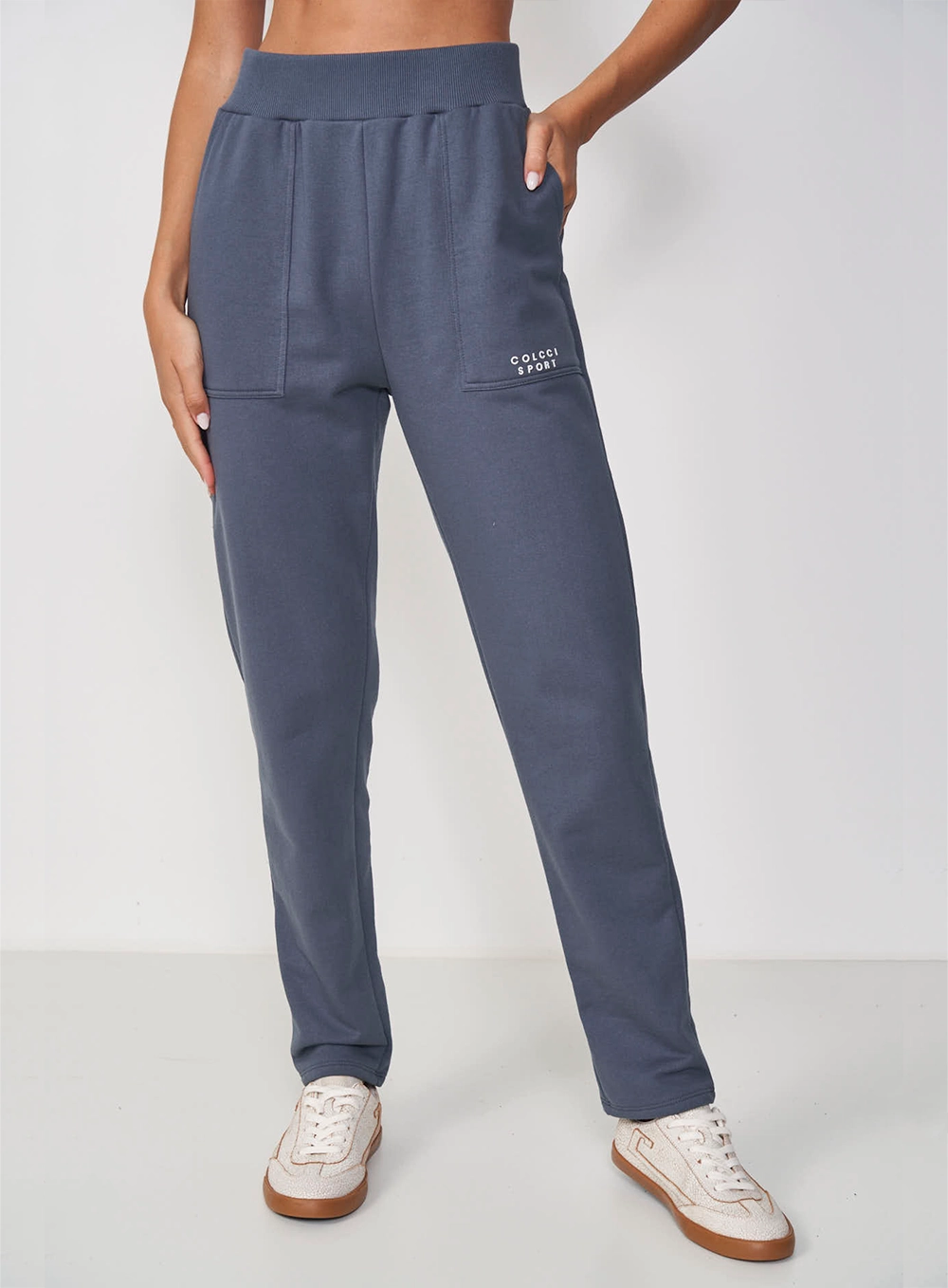 Calça Moletom Feminina Jogger Fashion - Cinza Cinza
