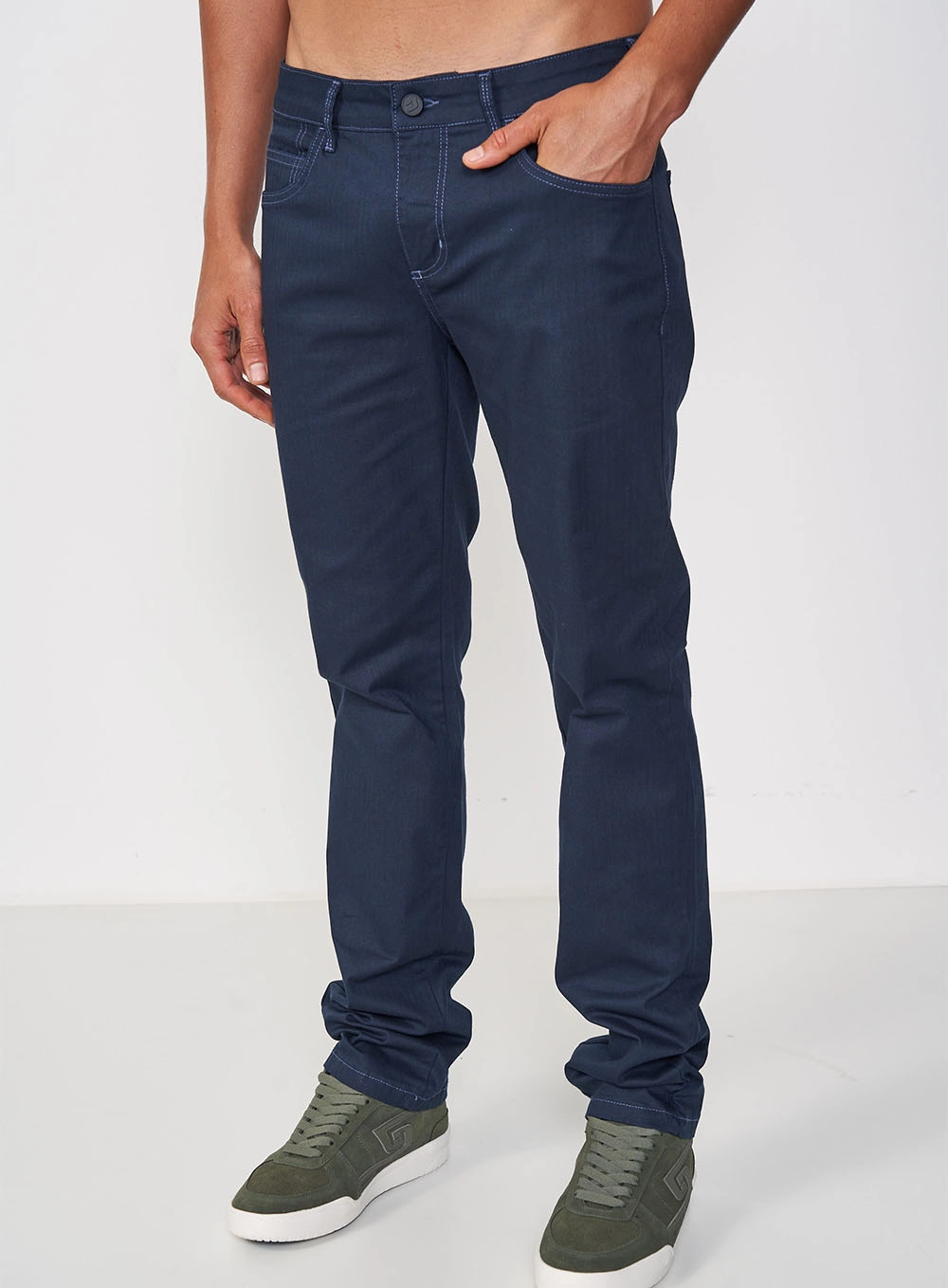 Calça Masculina Jeans Slim - Alex Azul Darkness