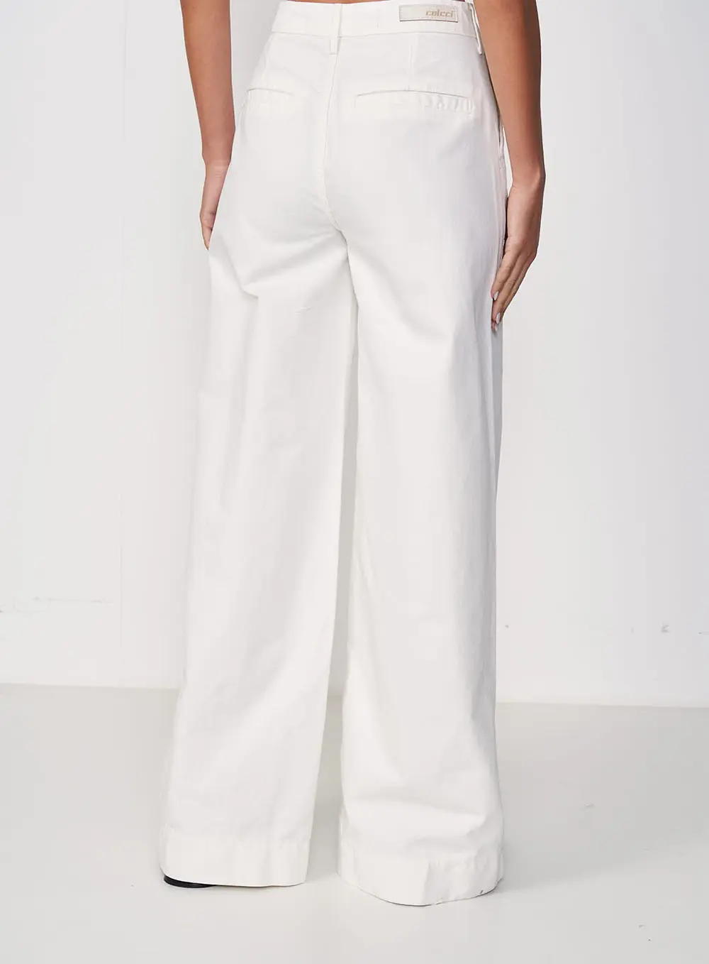 Calça Wide Leg Cotton Fresh Off Shell