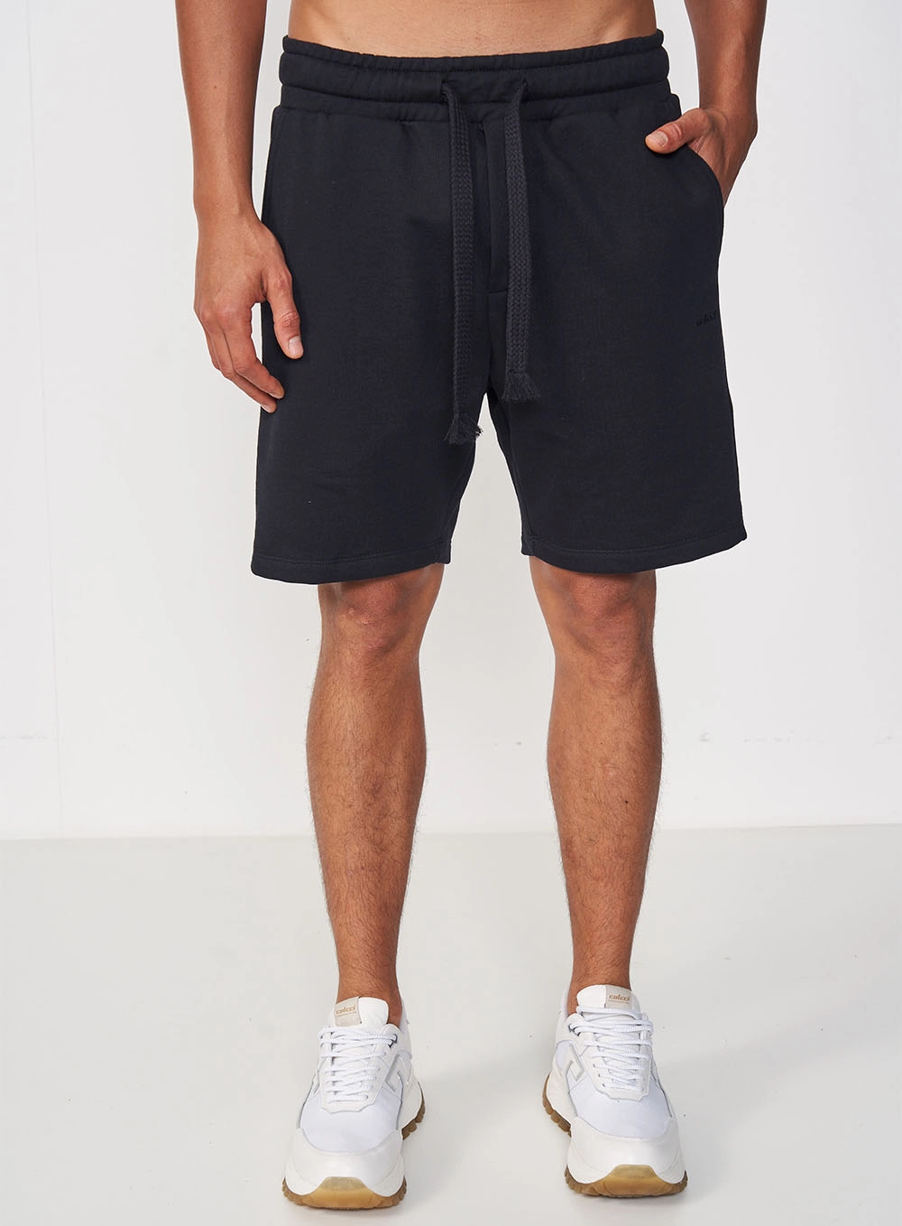 Bermuda Masculina  Moletom Comfort Preto