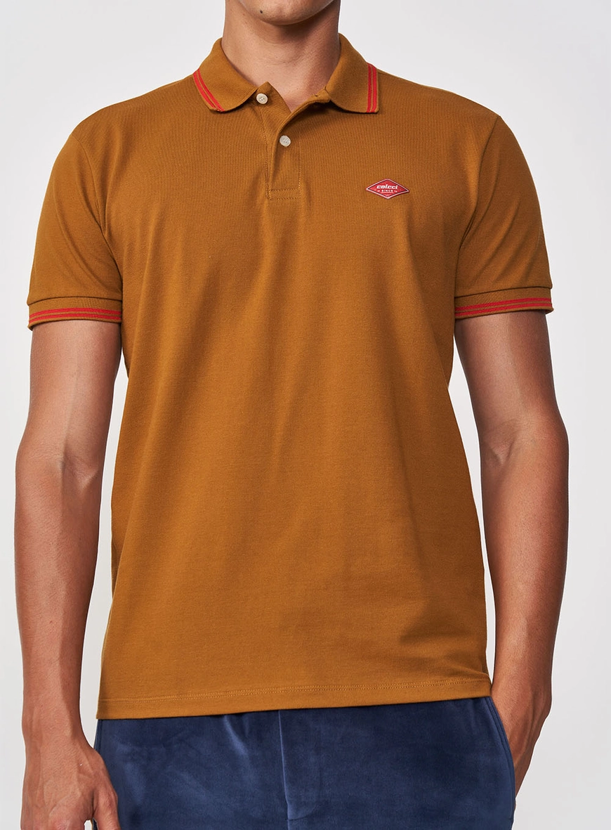 Polo Algodão Piquet Detalhe Contraste