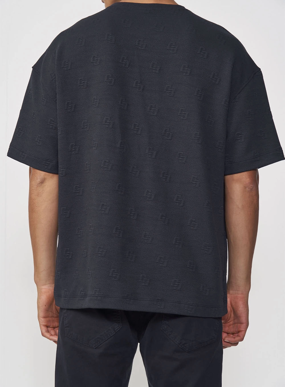 Camiseta Masculina Logomania Manga Curta Preto