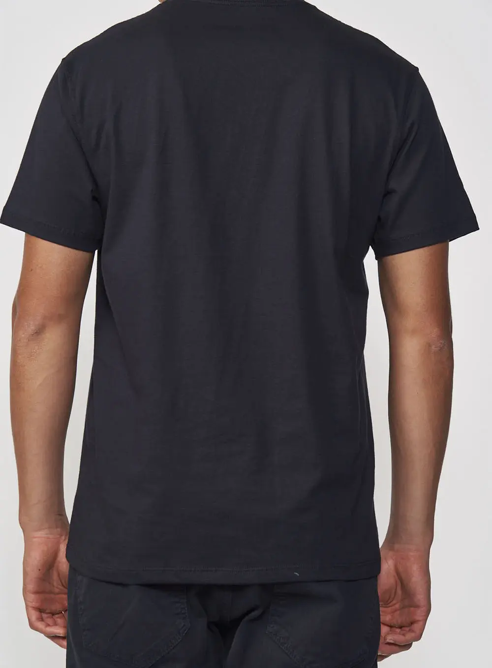 Camiseta Masculina Reta Com Estampa Preto