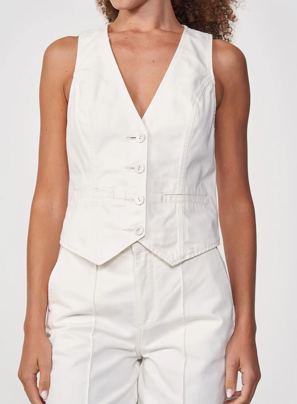 Blusa De Alfaiataria Sarja Off Shell