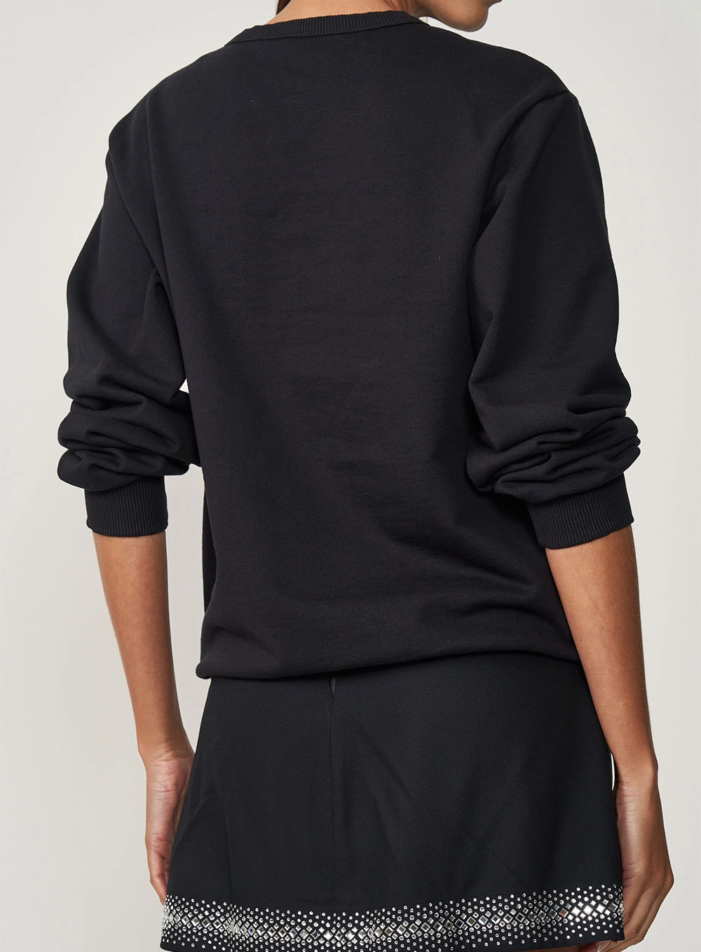 Blusão Feminino Reto Estampado Preto