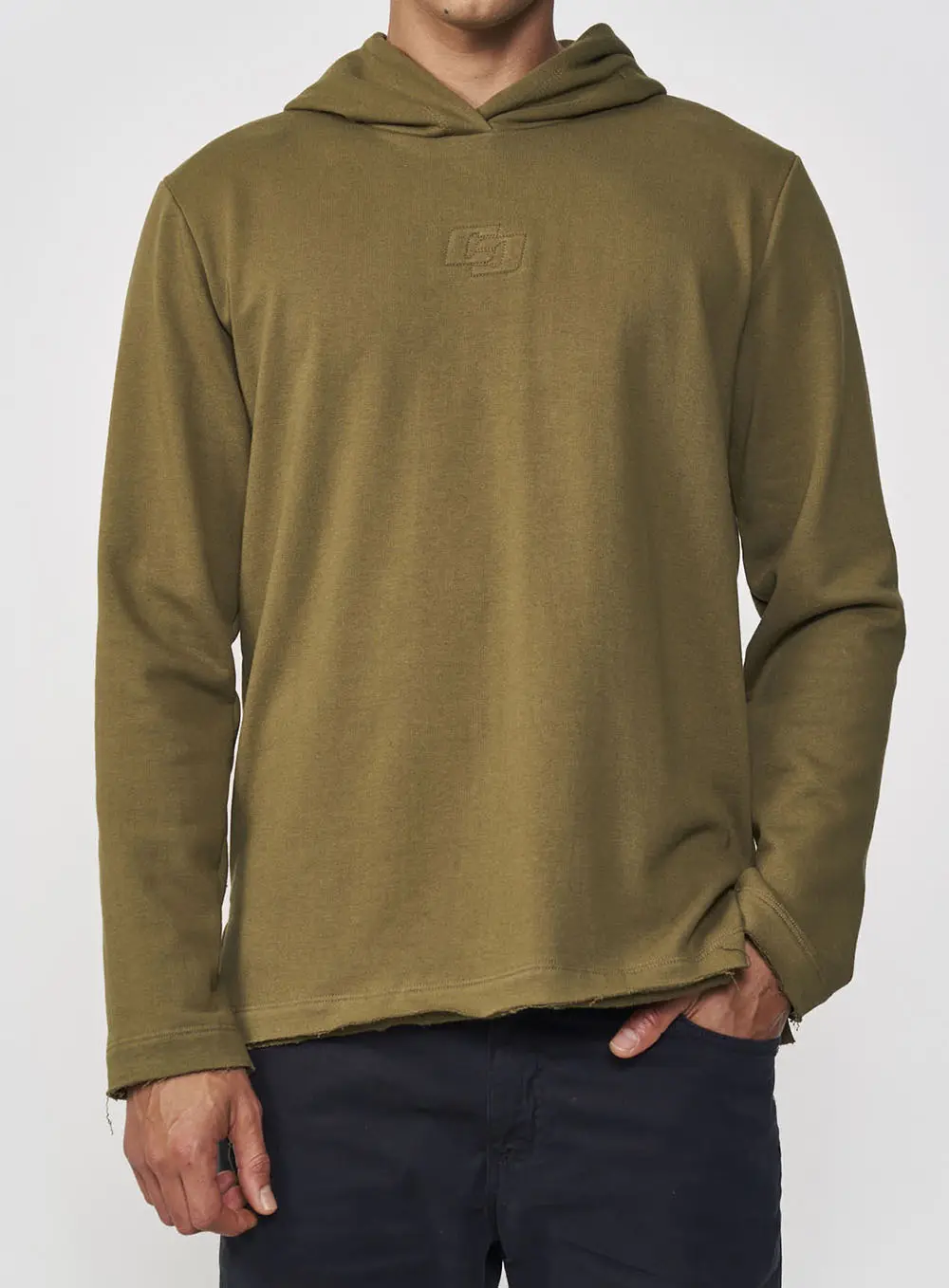 Blusão Moletom Masculino Basic Com Capuz Verde