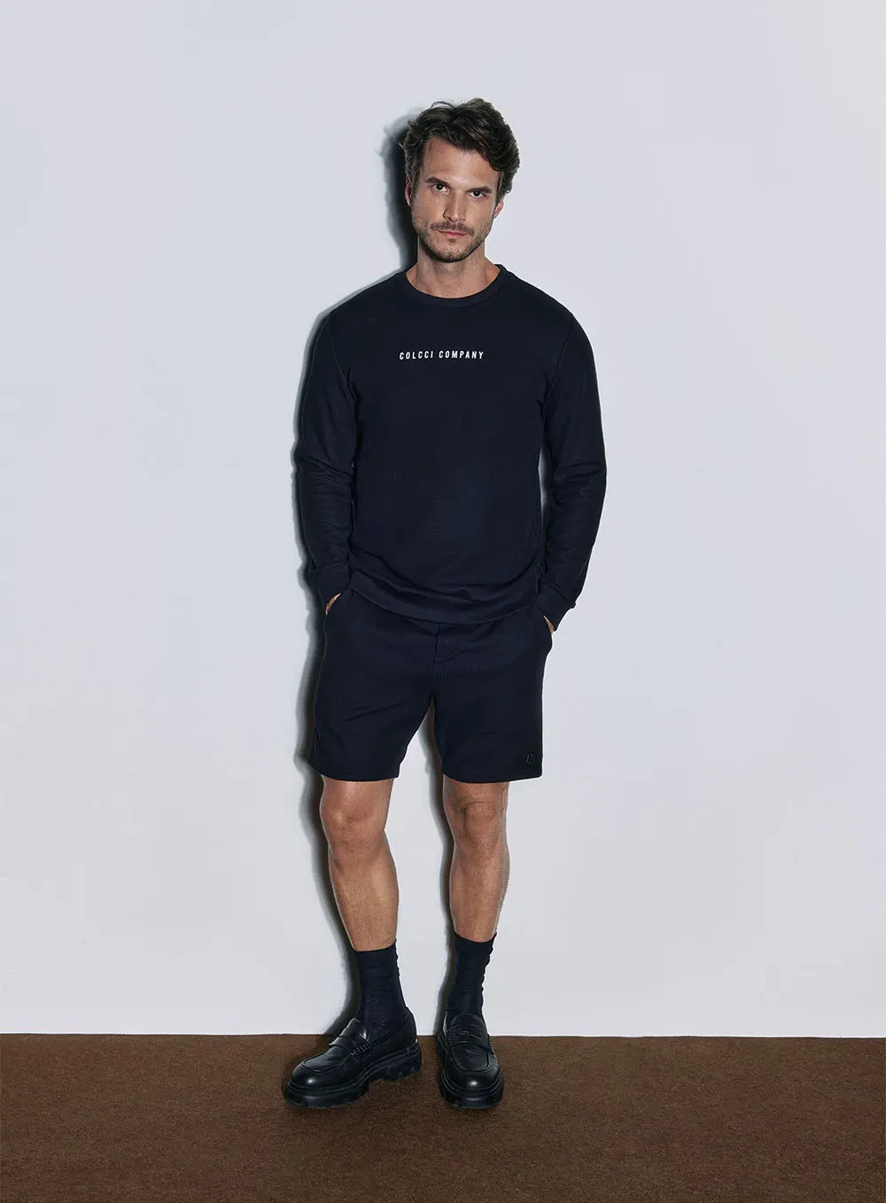 Blusão Masculino Comfort Com Estampa Preto