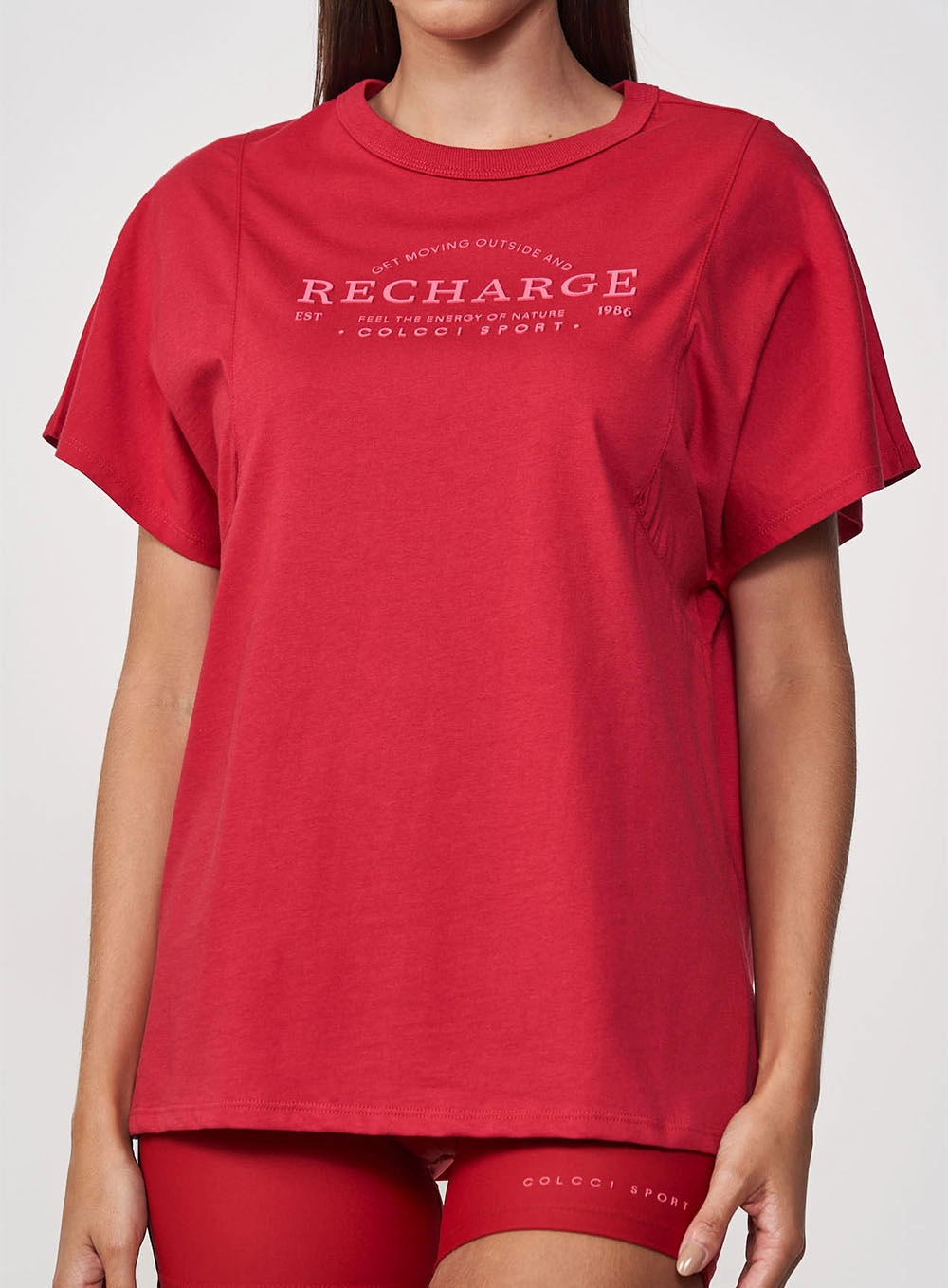 Camiseta Feminina Basic Comfort Recharge Vermelho Potter