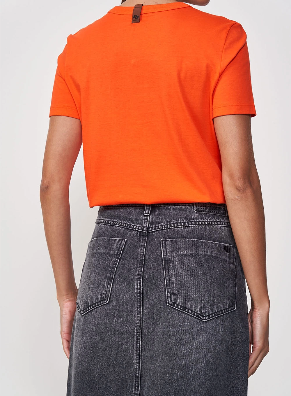 Camiseta Algodão Estampa Gráfica 'Always Here' Laranja