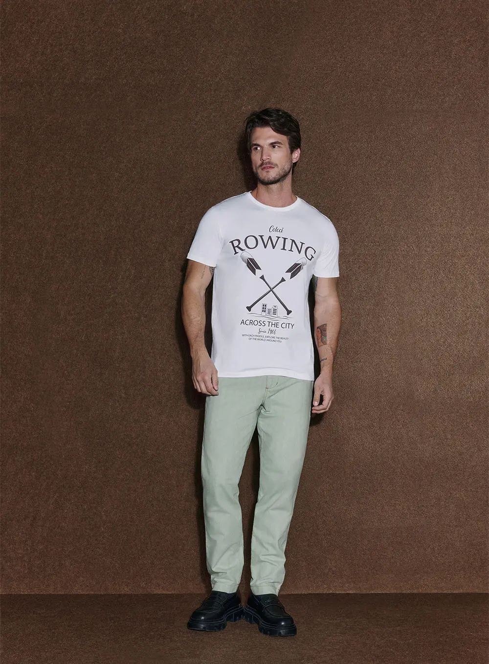 Camiseta Masculina Reta Rowing Off Shell