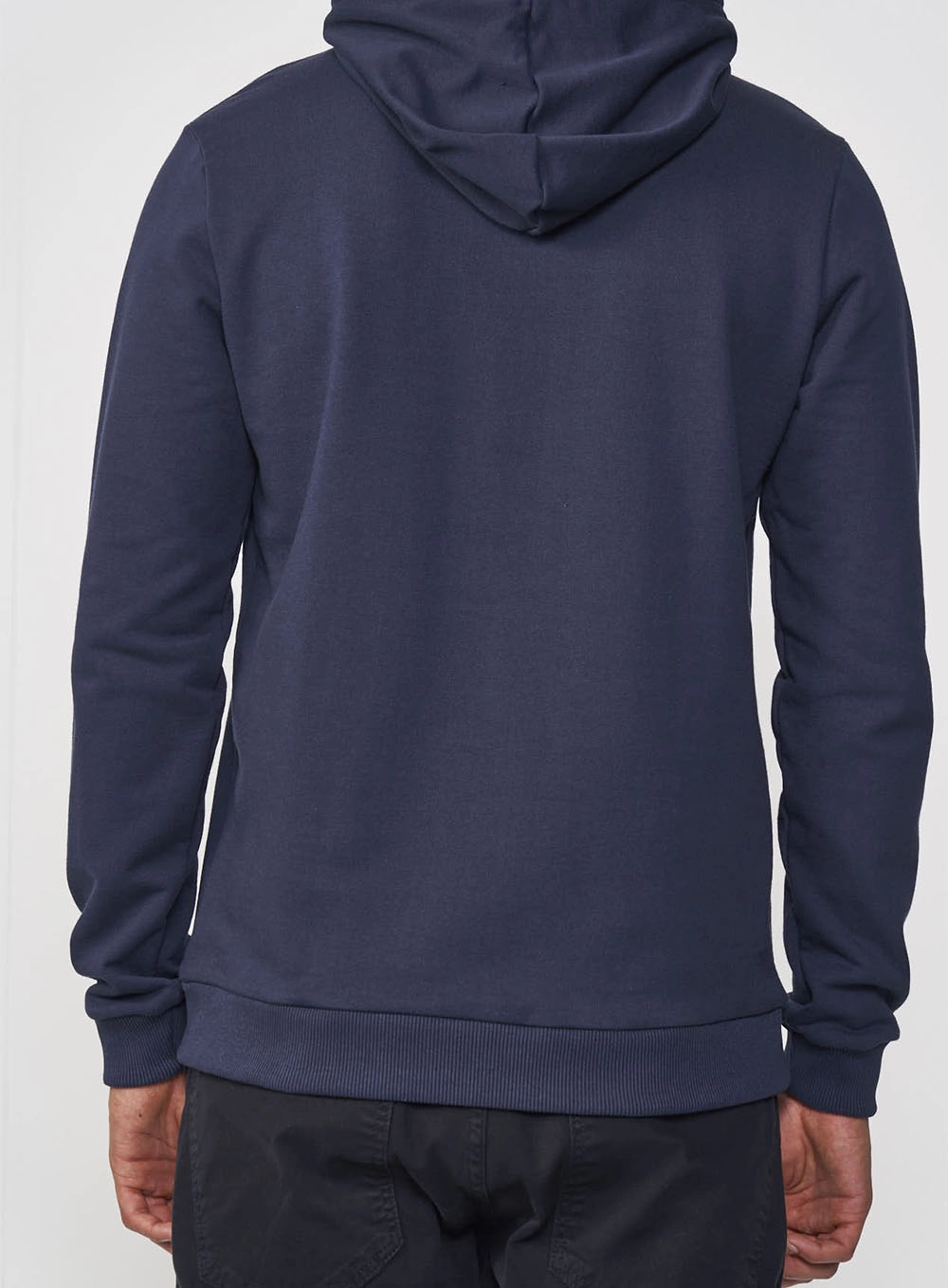 Blusão Moletom Masculino Com Capuz Azul