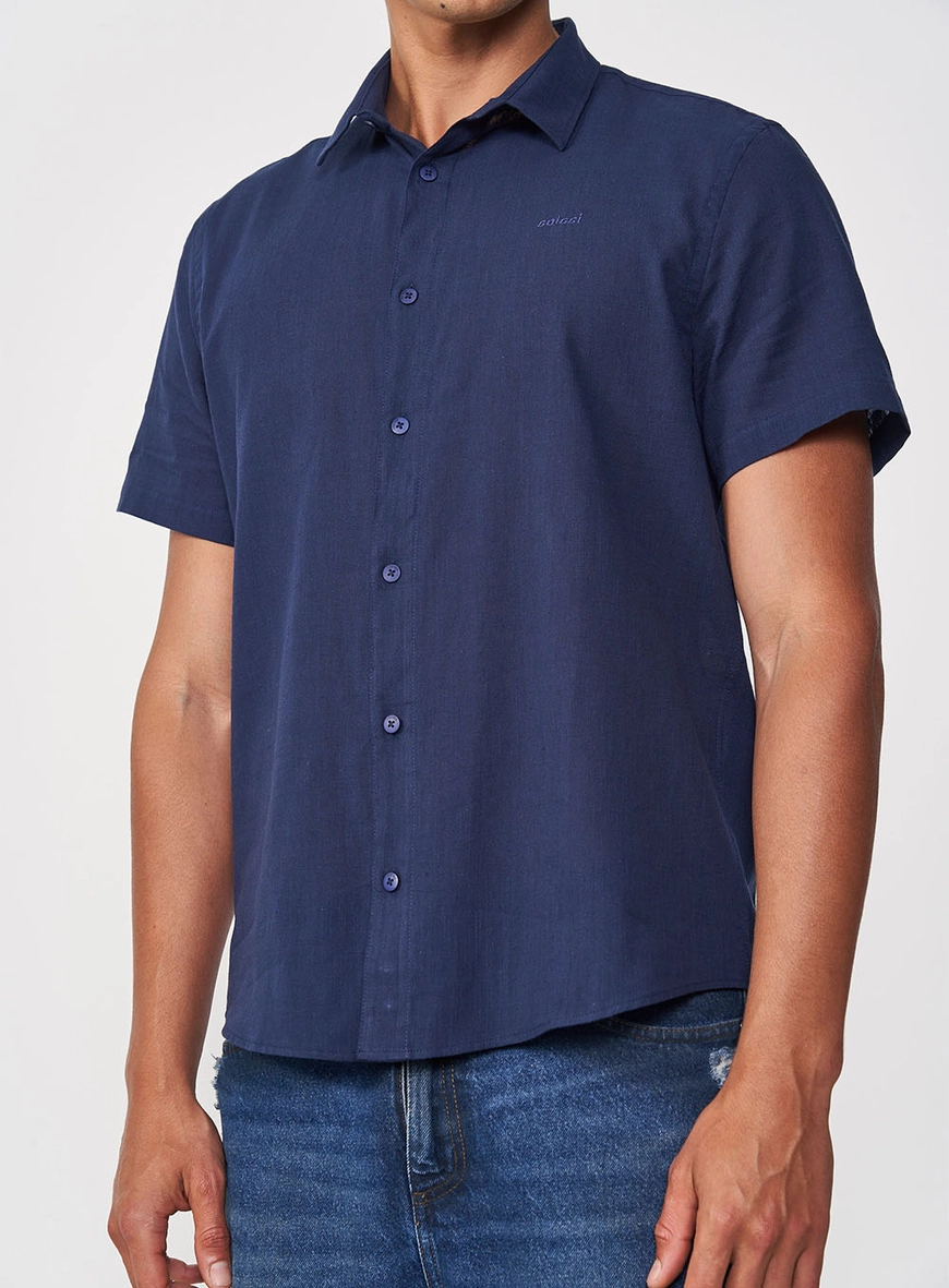 Camisa Masculina Manga Curta - Relax