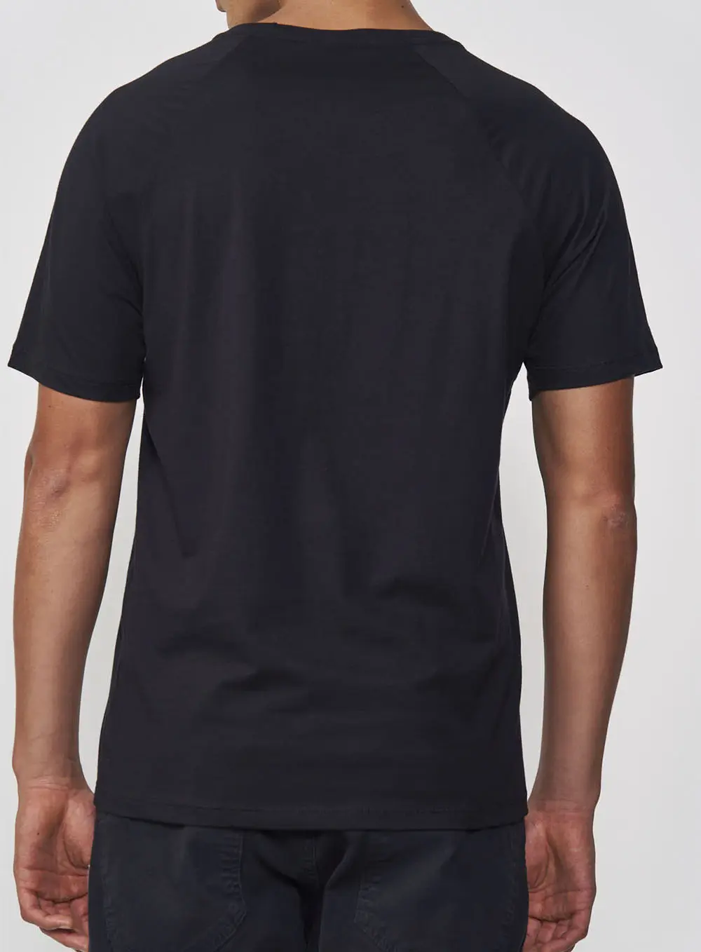 Camiseta Masculina Reta Com Estampa Preto