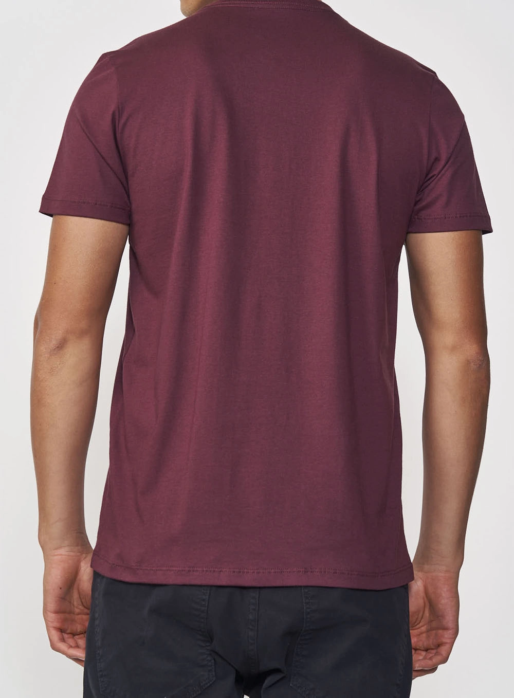 Camiseta Masculina Com Estampa Car Bordô