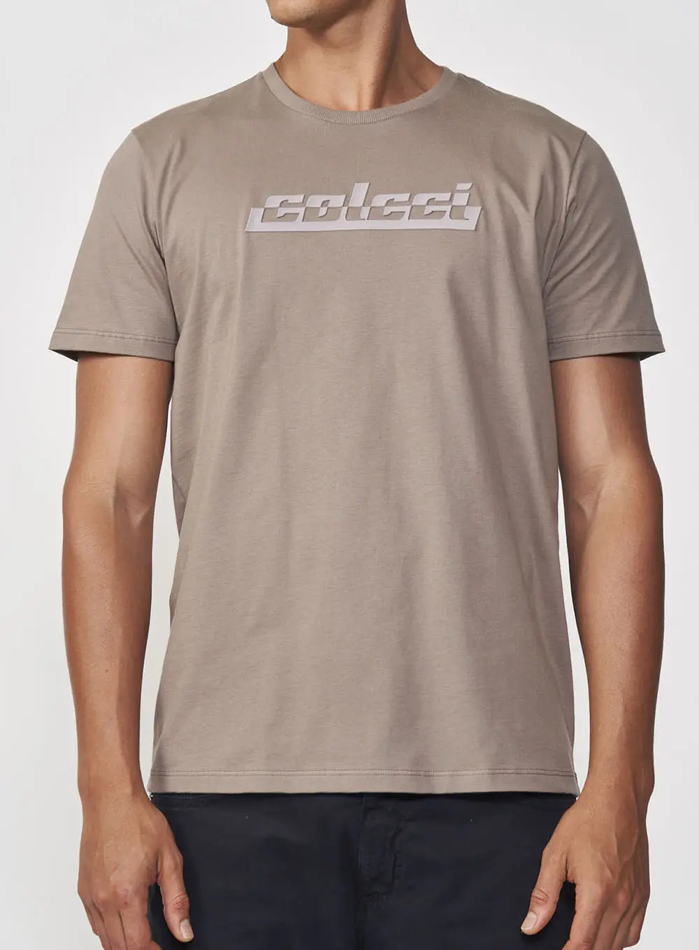 Camiseta Logo Minimal Marrom