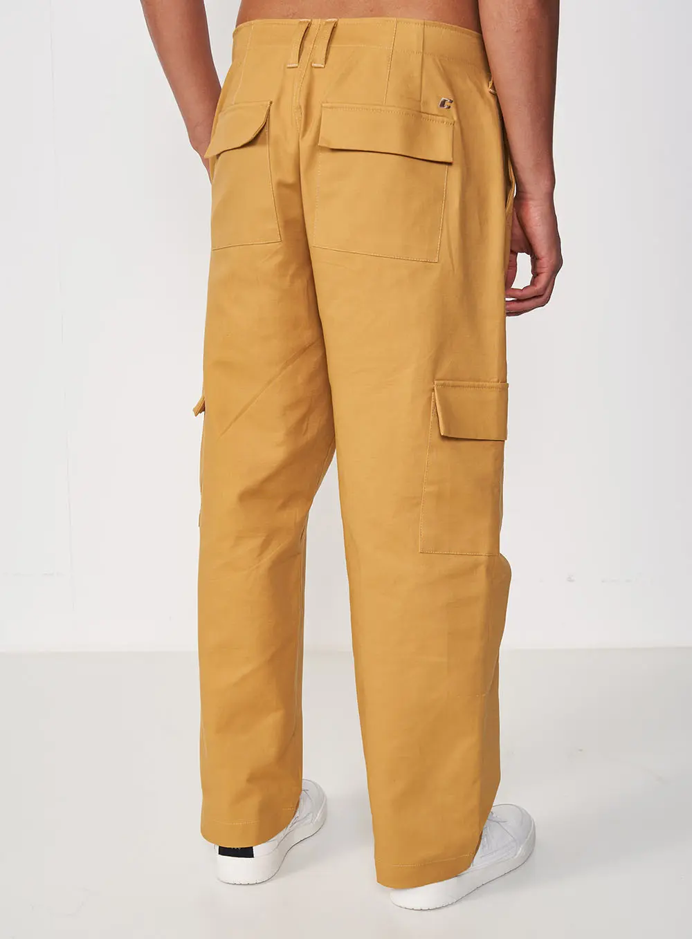 Calça Cargo Amarela Marrom Ebbela