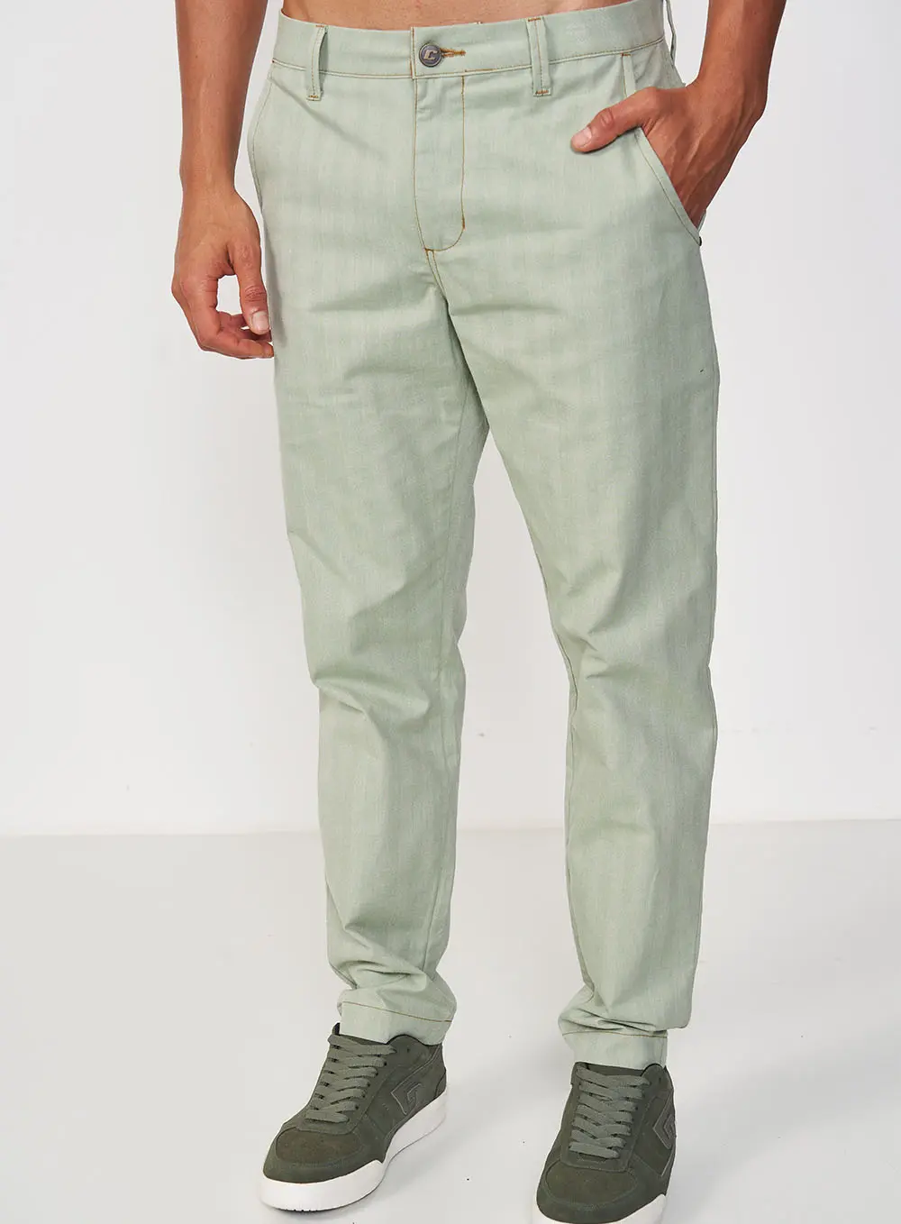 Calça Chino Pastel Verde