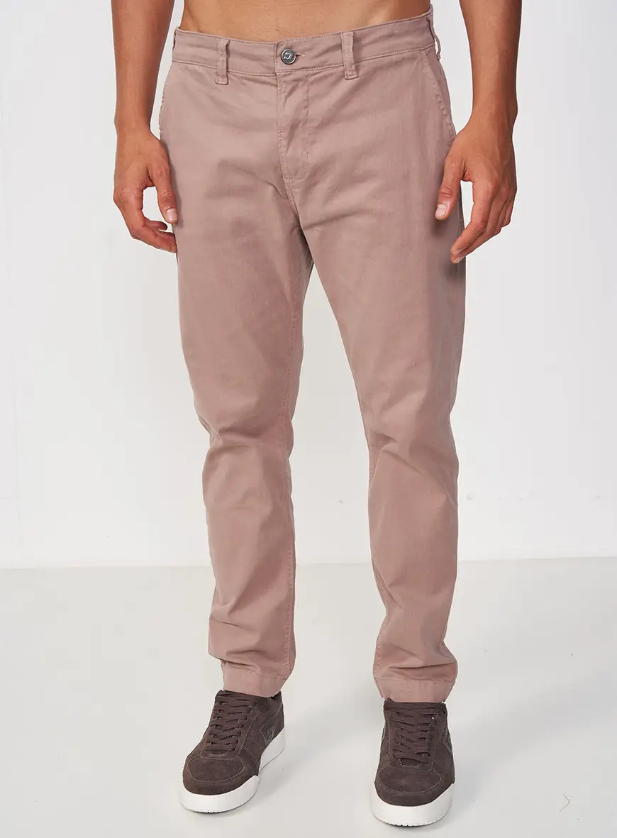 Calça Masculina Sarja Slim New Chino