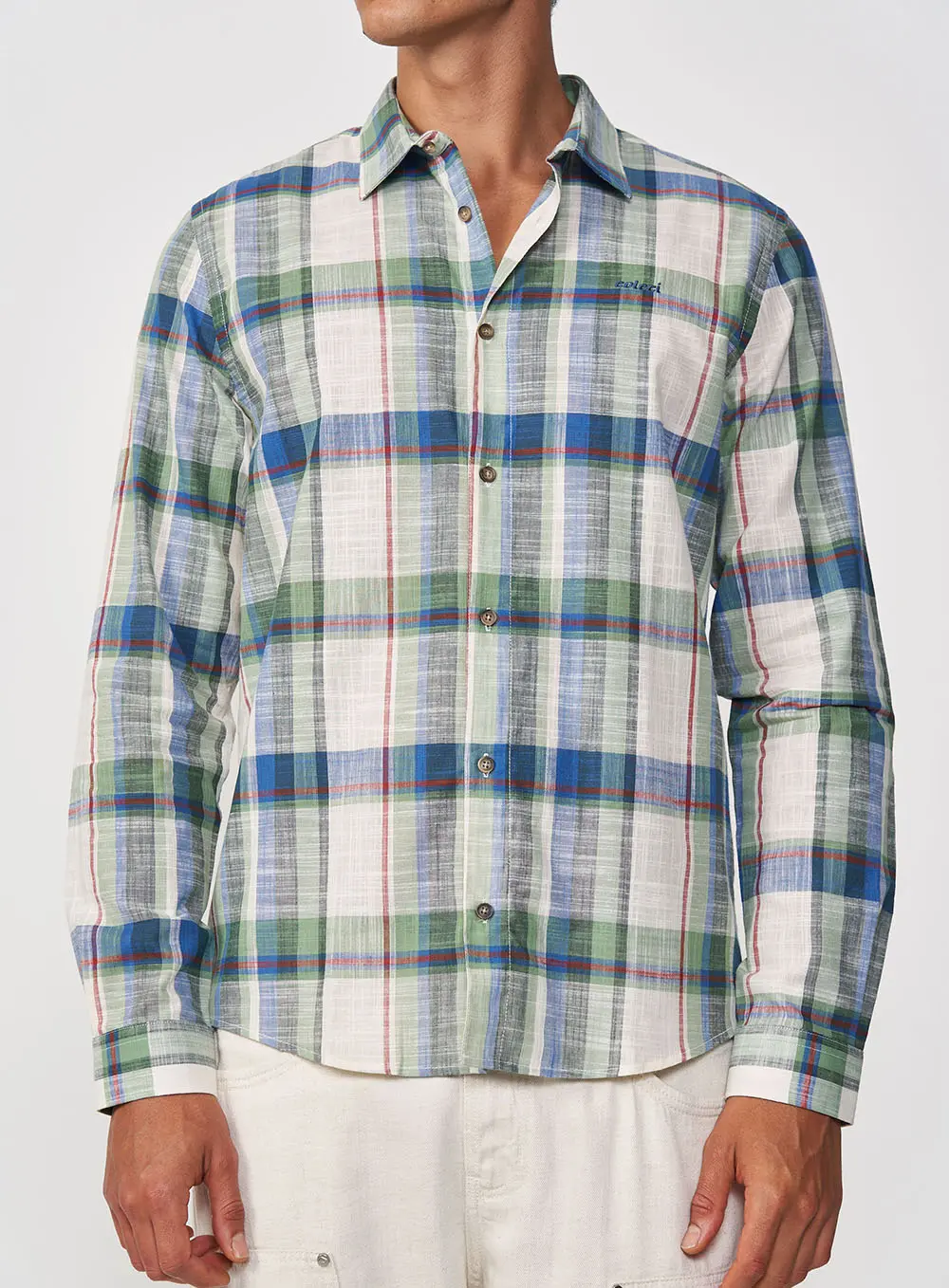Camisa Xadrez Com Toque Natural Estampados