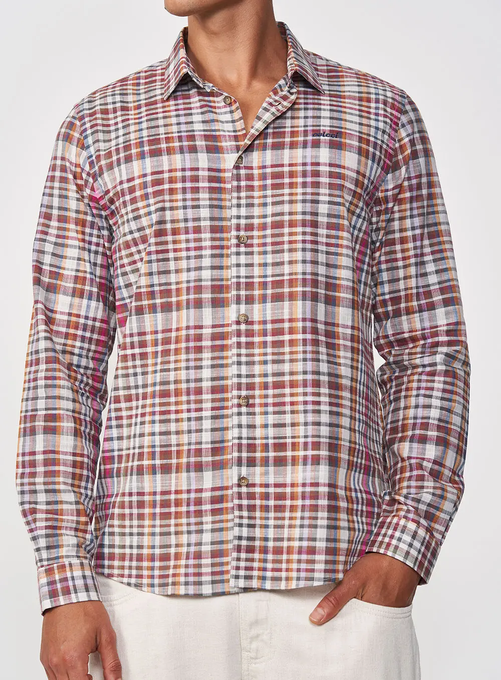 Camisa Xadrez Colorida Estampados