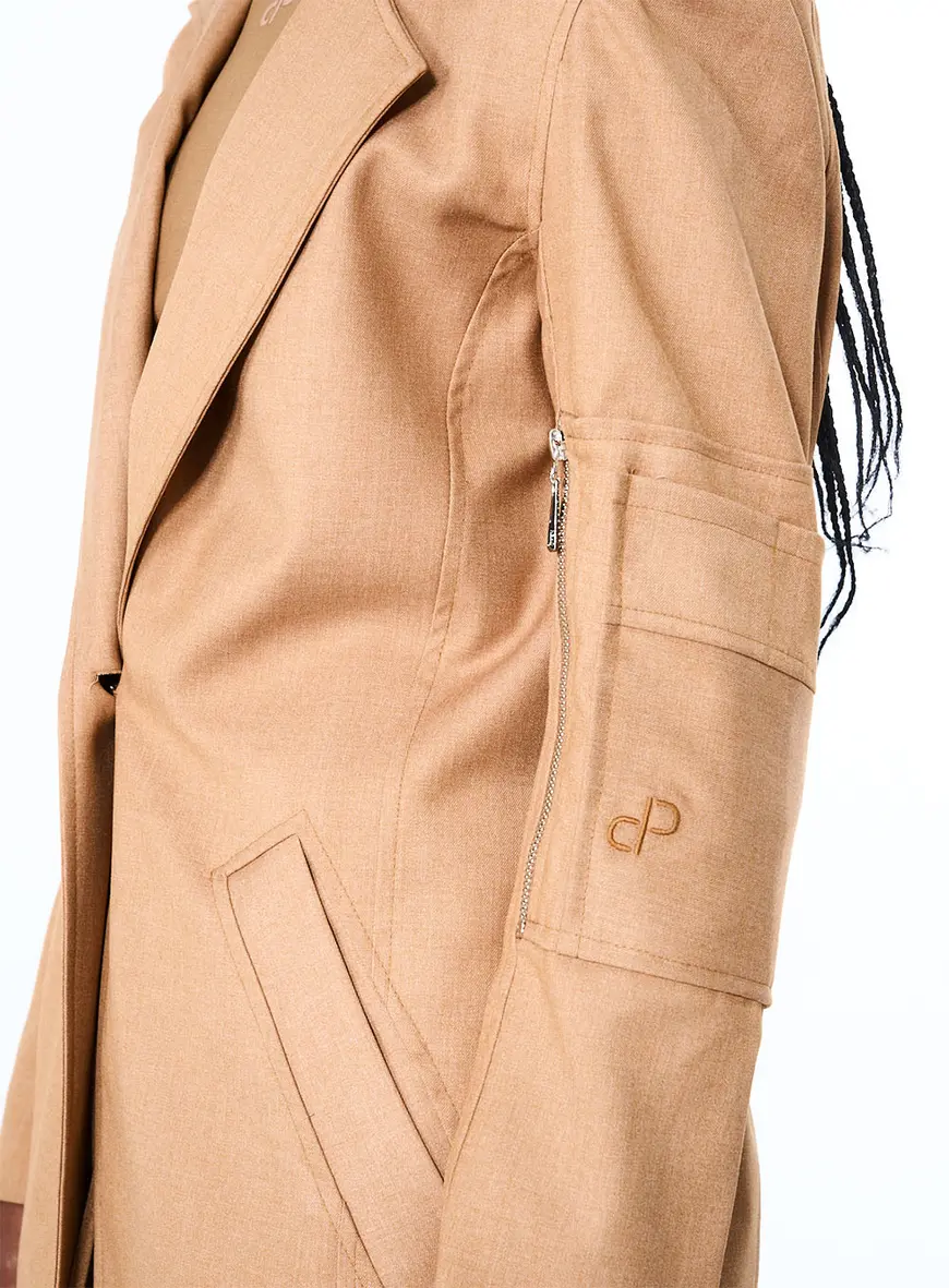 Blazer Open Marrom 2