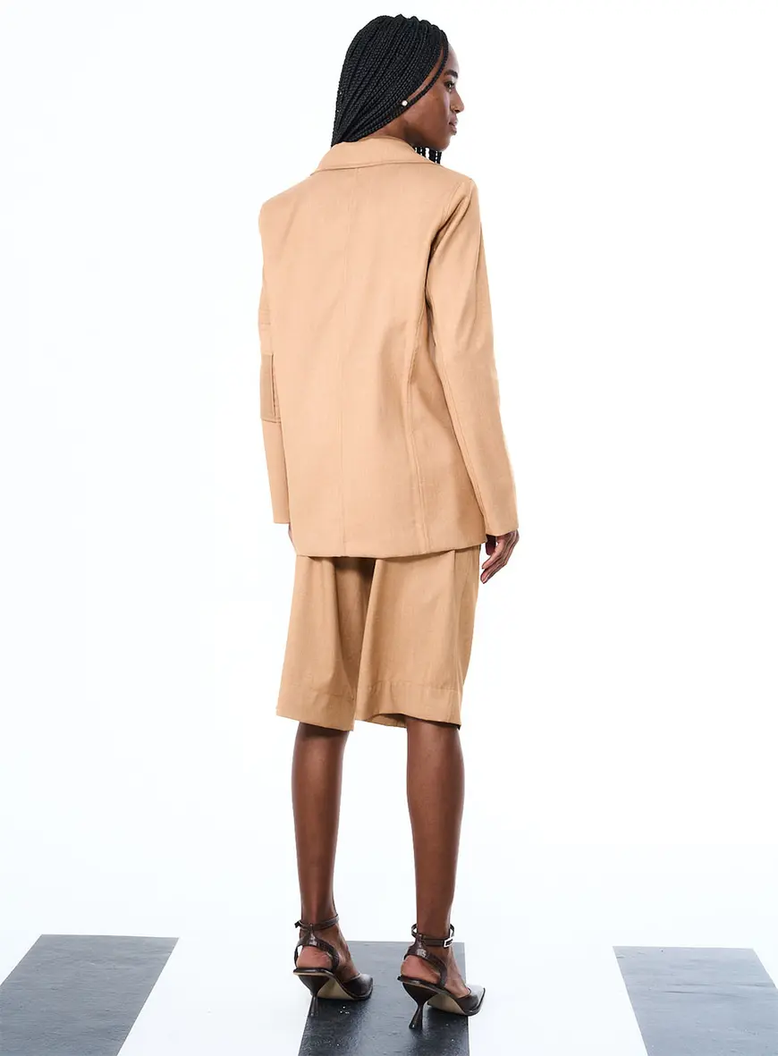Blazer Open Marrom 3