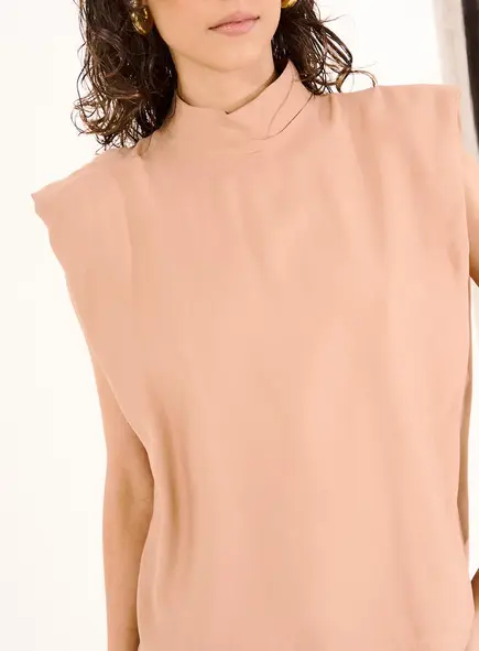 Blusa Feminina Gola Alta Muscle Tee
