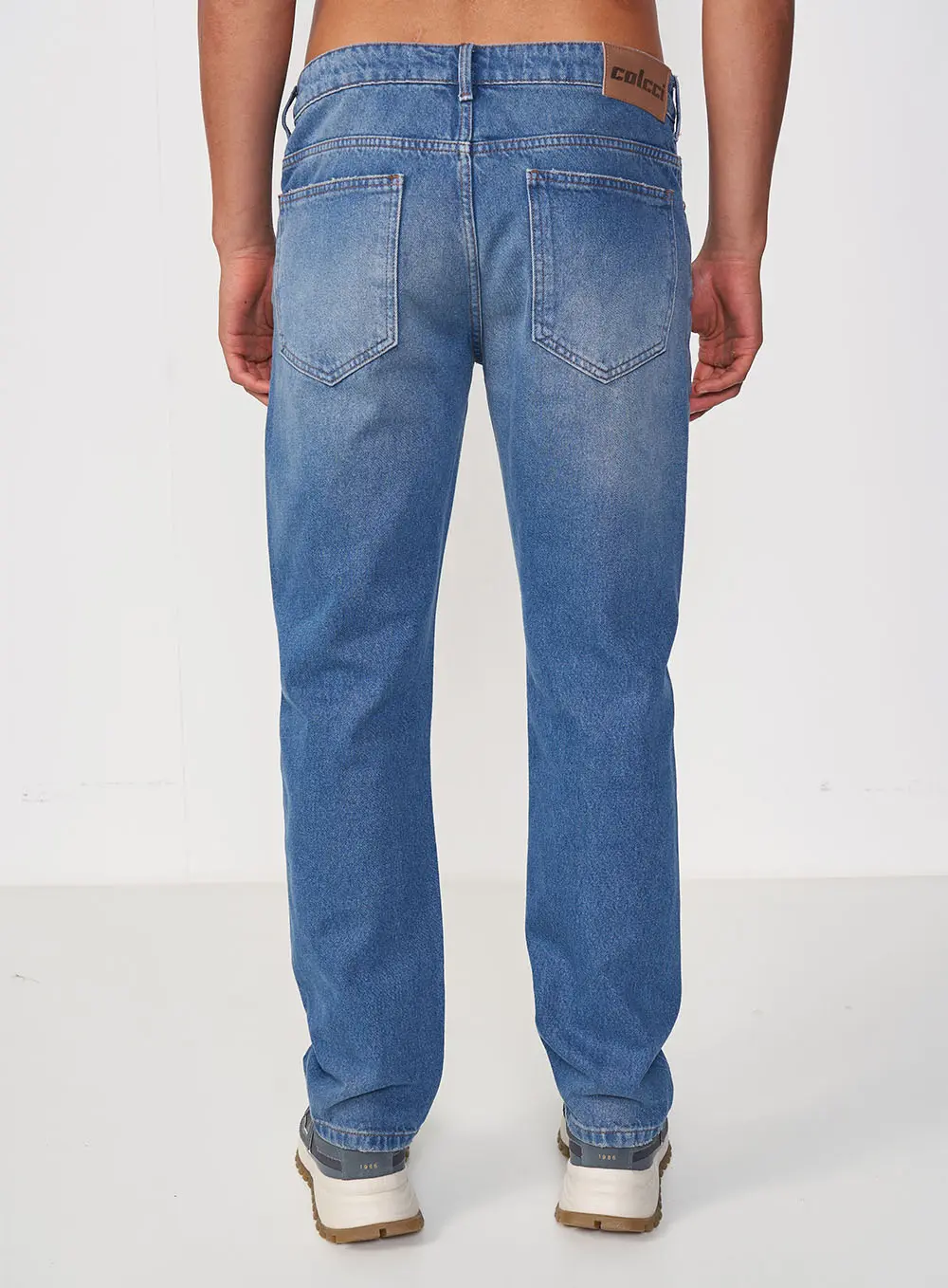 Calça Masculina Jeans Reta Índigo