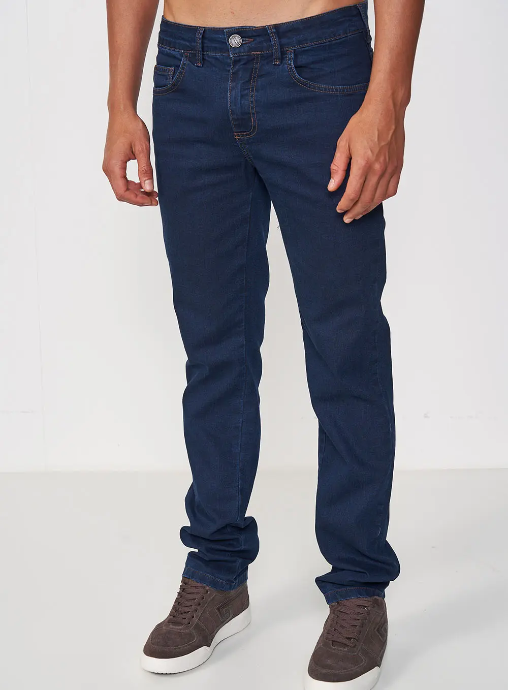 Calça Jeans Masculina Slim Azul Escuro - Alex Índigo