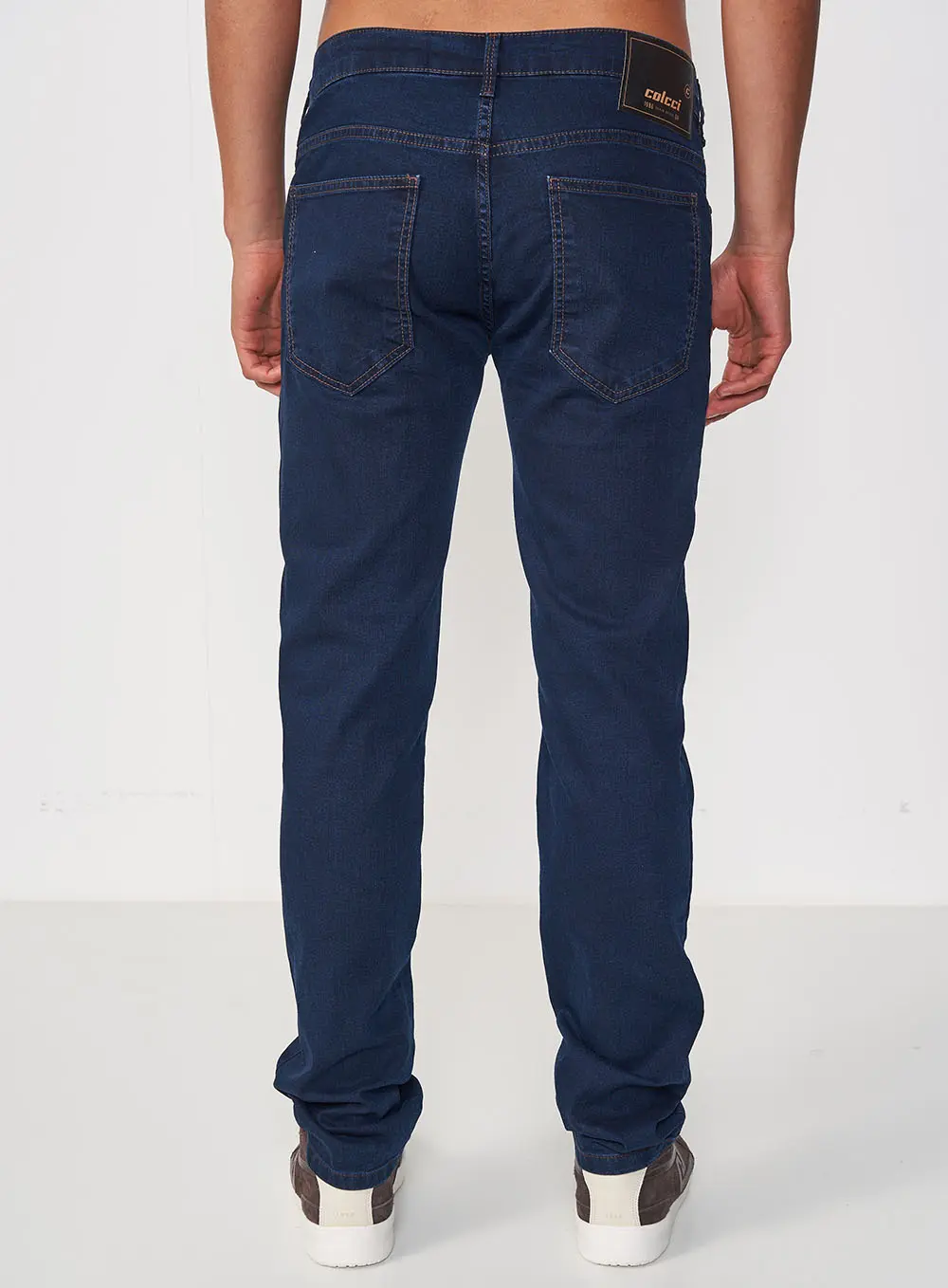 Calça Jeans Masculina Slim Azul Escuro - Alex Índigo