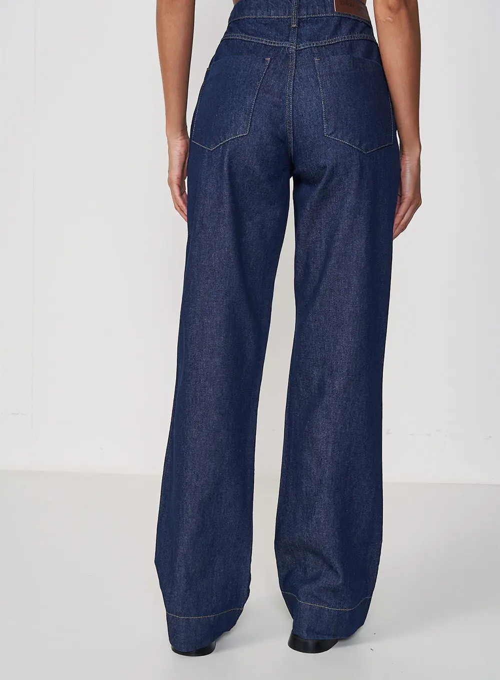Calça Jeans Wide Leg Índigo