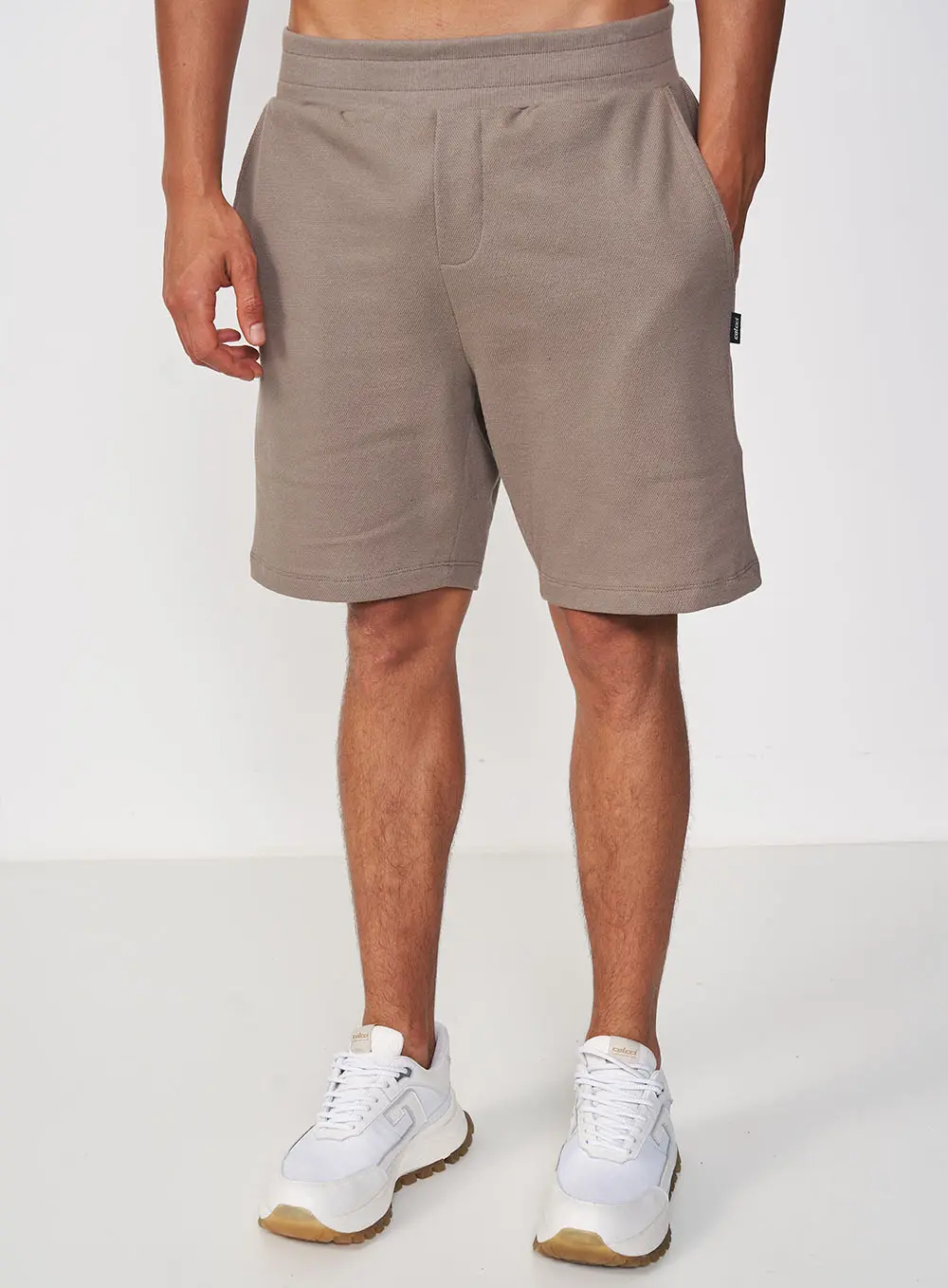 Bermuda Masculina Moletom Comfort Marrom
