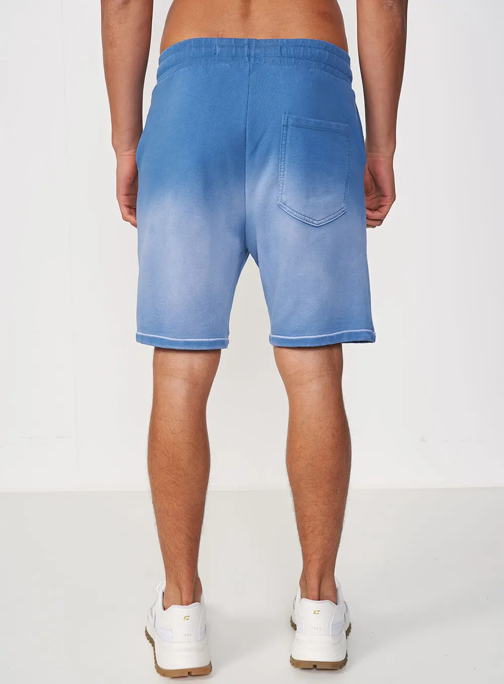 Bermuda Moletom Masculina Degradê Azul Windy Blue