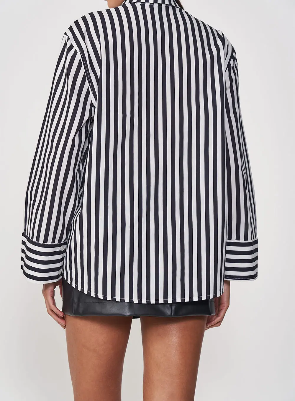 Camisa Listrada Oversized Estampados