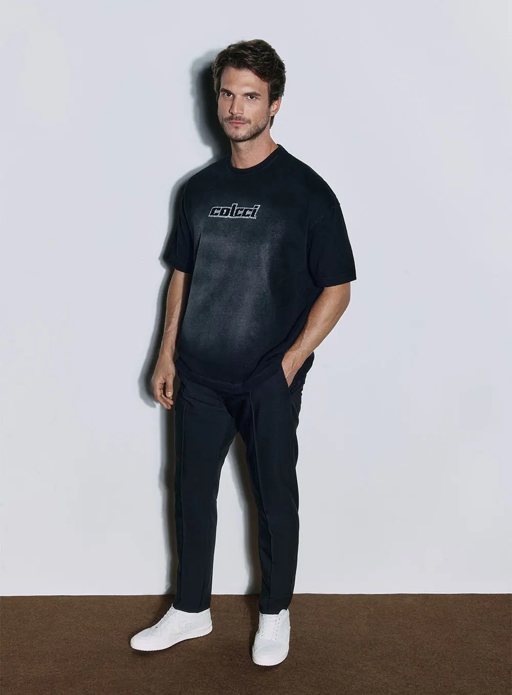 Camiseta Stone Wash Logo Preto