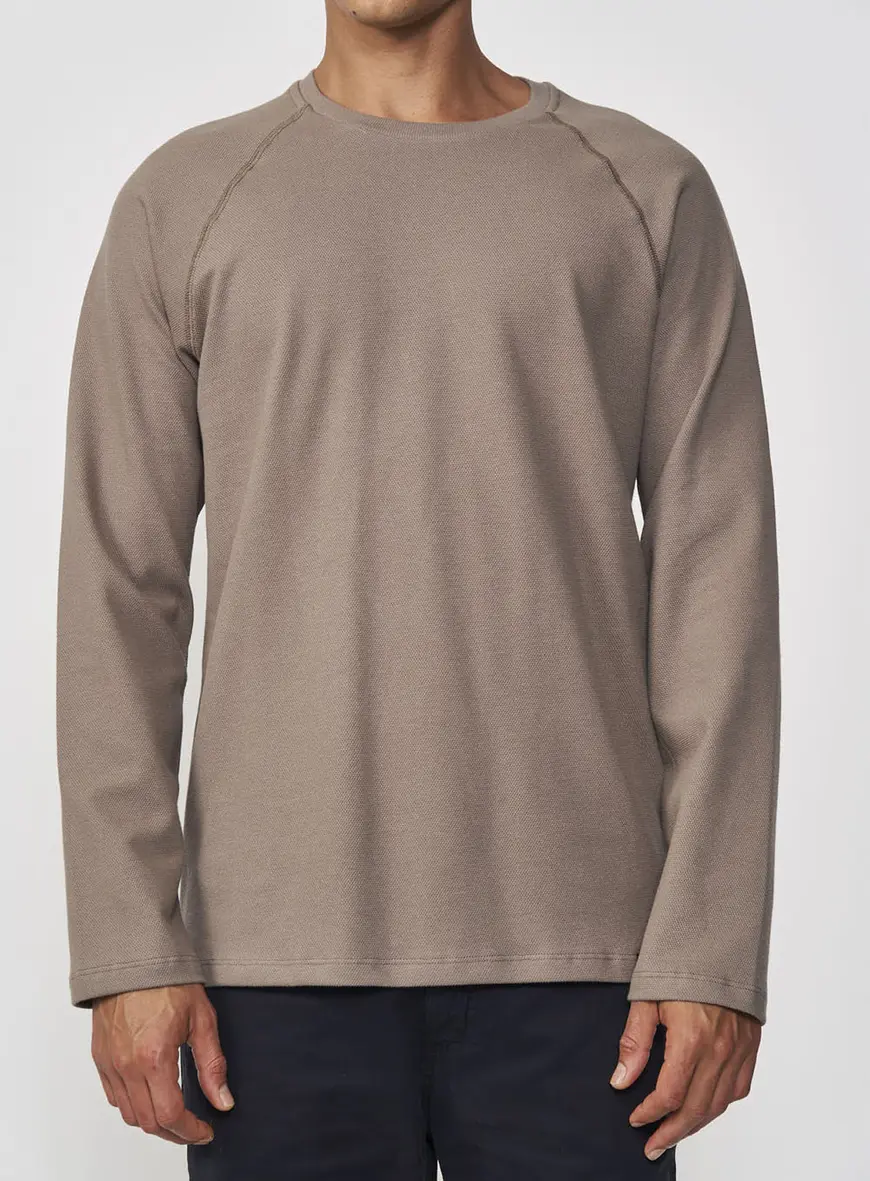 Blusão Masculino Slim Gola Redonda E Manga Longa