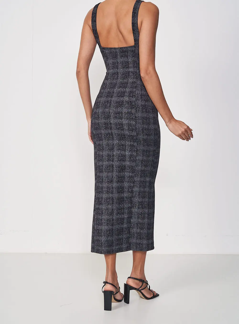 Vestido Midi Slim Estampado Estampados