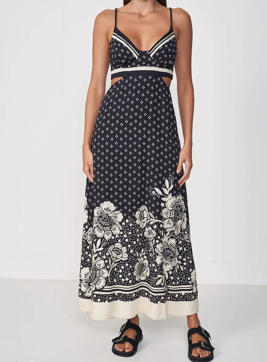 Vestido Longo Estampado