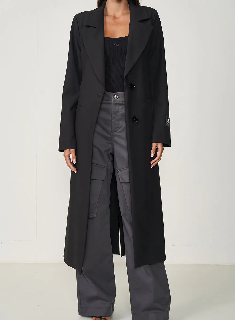 Casaco Comfy Alongado Preto